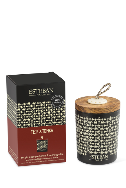 Teck et Tonka Refillable Decorative Scented Candle